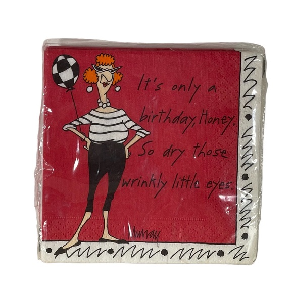 Vintage Other - Vintage Murrays Law beverage cocktail napkins sarcastic birthday humor wrinkles